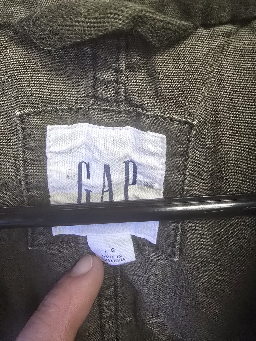 GAP Olive Green Military Field Jacket - Picture 2 of 6